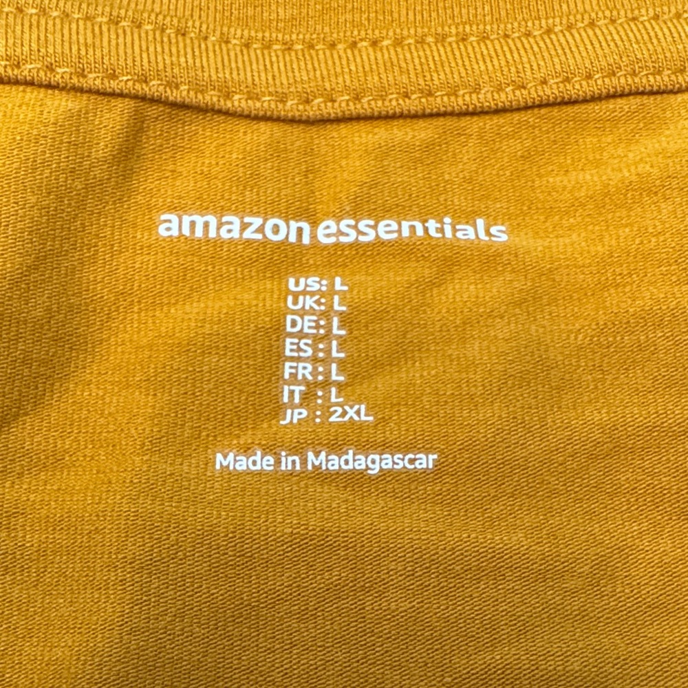 Amazon Essentials Mustard Graphic Tee - image 2